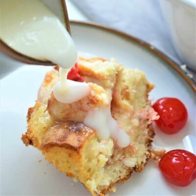 Caribbean Bread Pudding With Pina Colada
