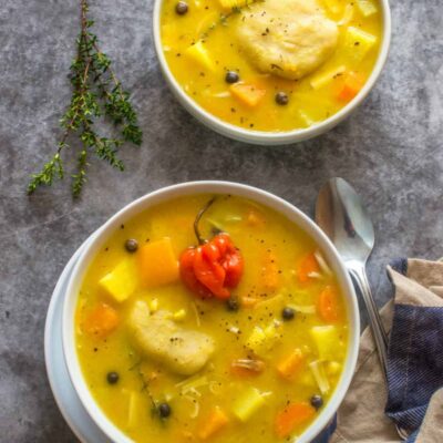 Caribbean Chicken Soup With Bananas