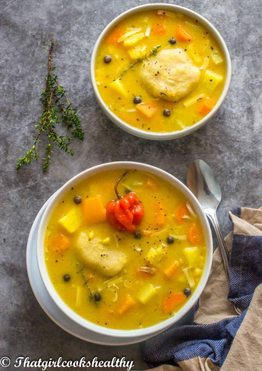 Caribbean Chicken Soup With Bananas