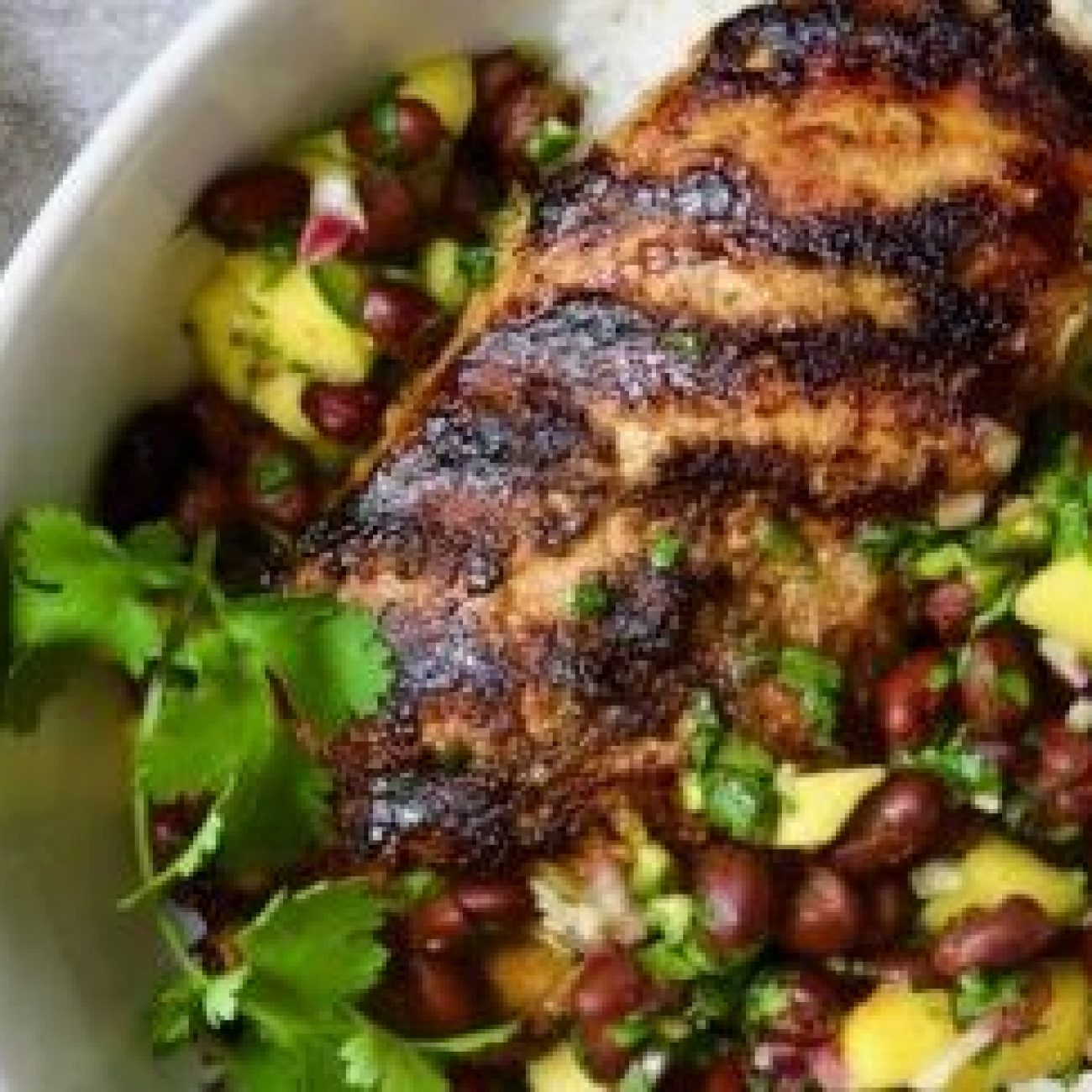 Caribbean Jerk Chicken With Fresh Fruit Salsa