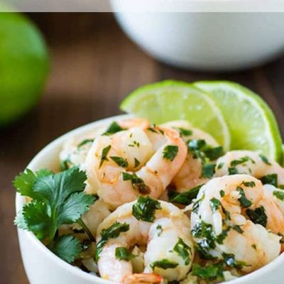 Caribbean Shrimp In Lime Sauce, Flambeed