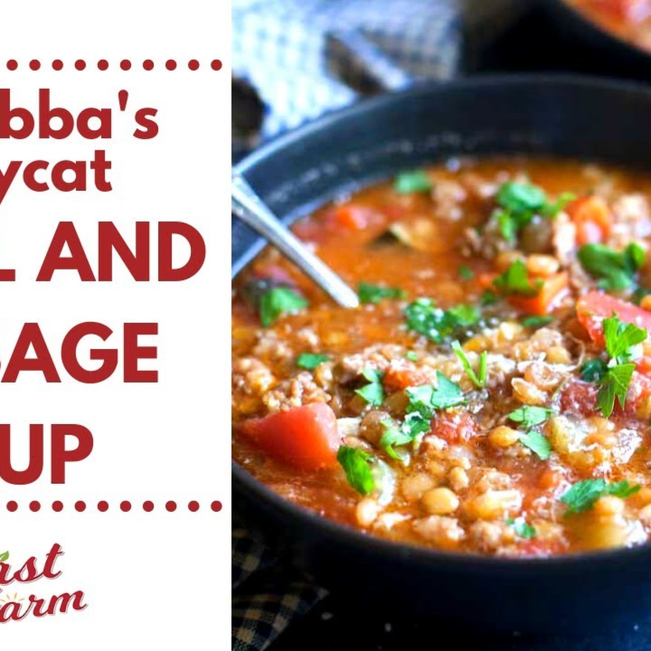 Carrabbas Sausage And Lentil Soup