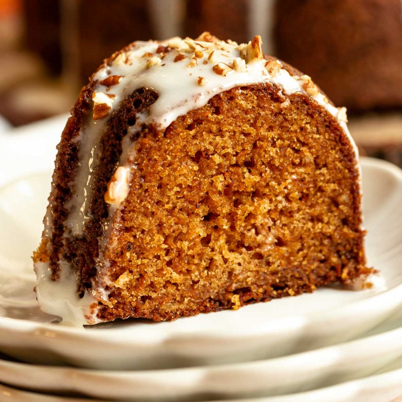 Carrot Bundt Cake With Cream Cheese Glaze