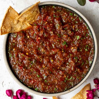 Charred Red Onion Salsa