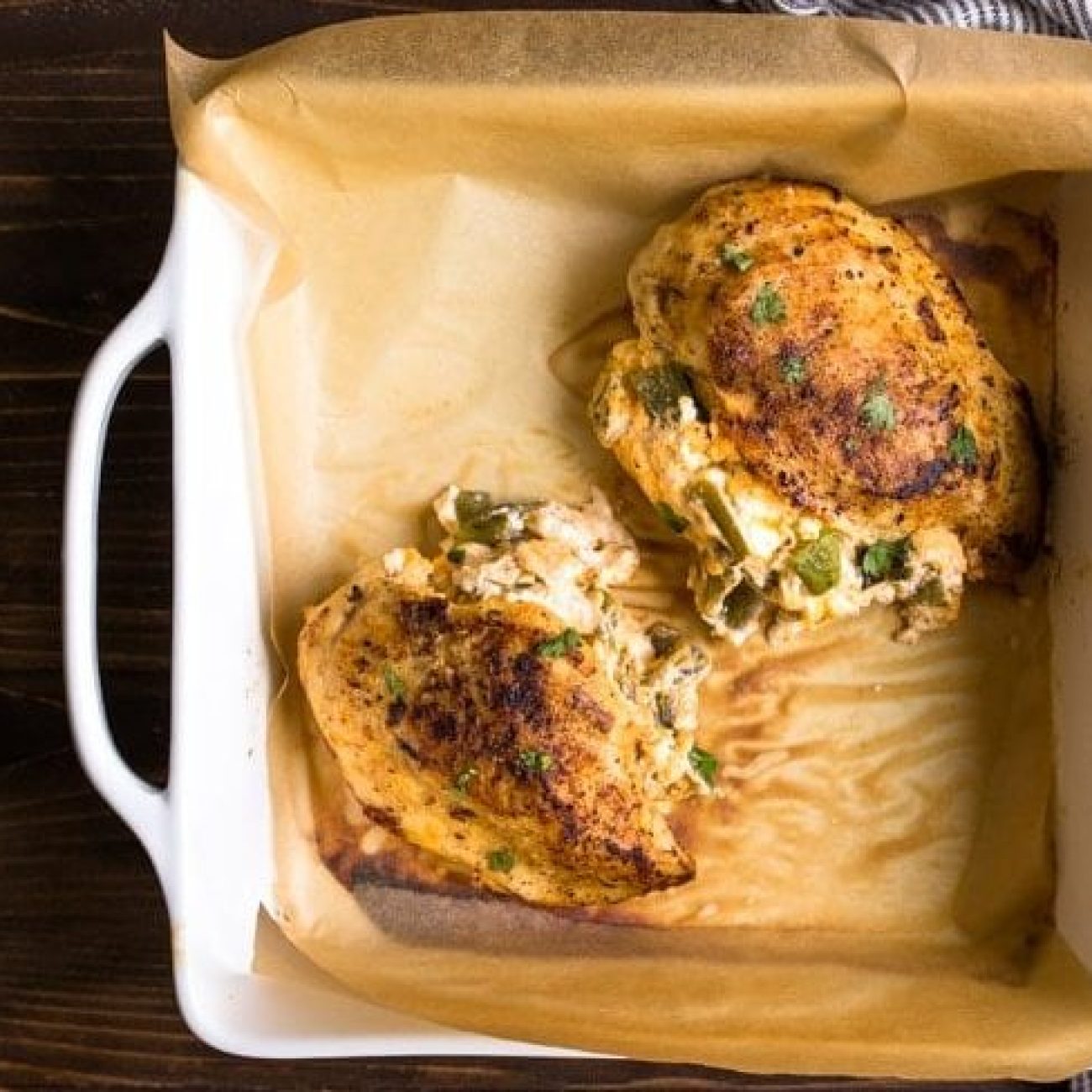 Cheese And Chile Stuffed Chicken Breasts