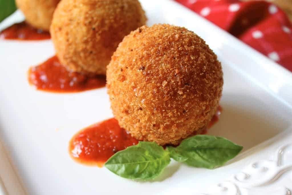 Cheese-Filled Risotto Croquettes With