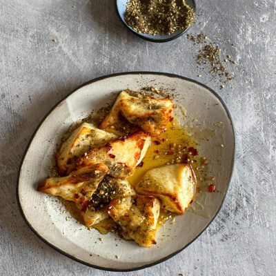 Cheese Puffs With Halloumi And Zaatar