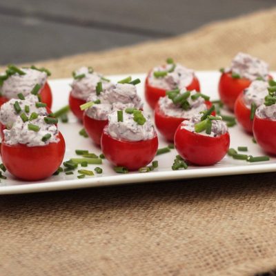 Cheese Stuffed Cherry Tomatoes