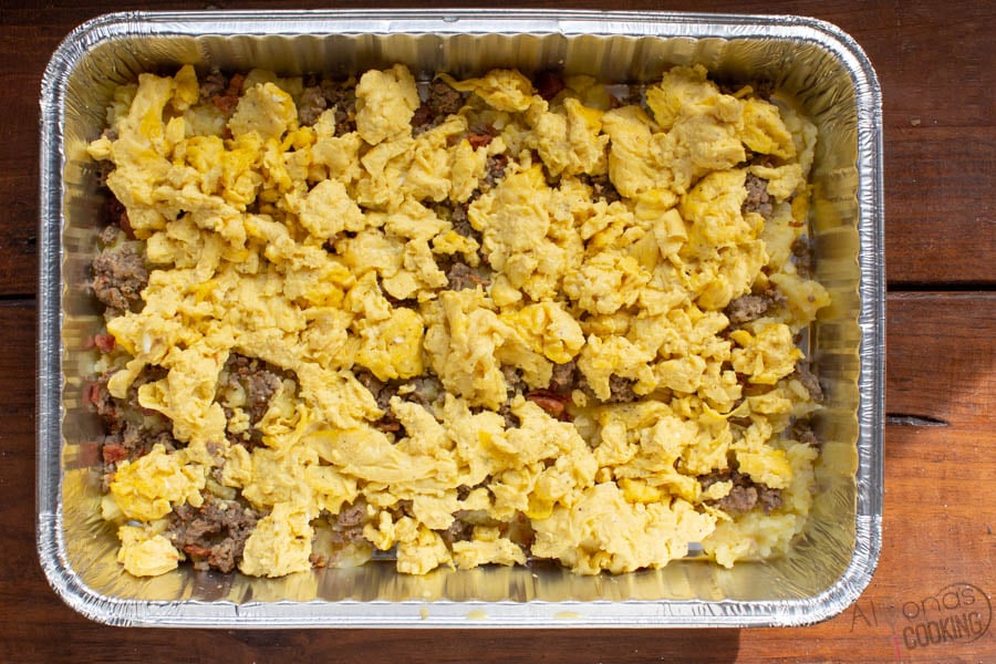 Cheesy Bacon Breakfast Casserole with Velveeta