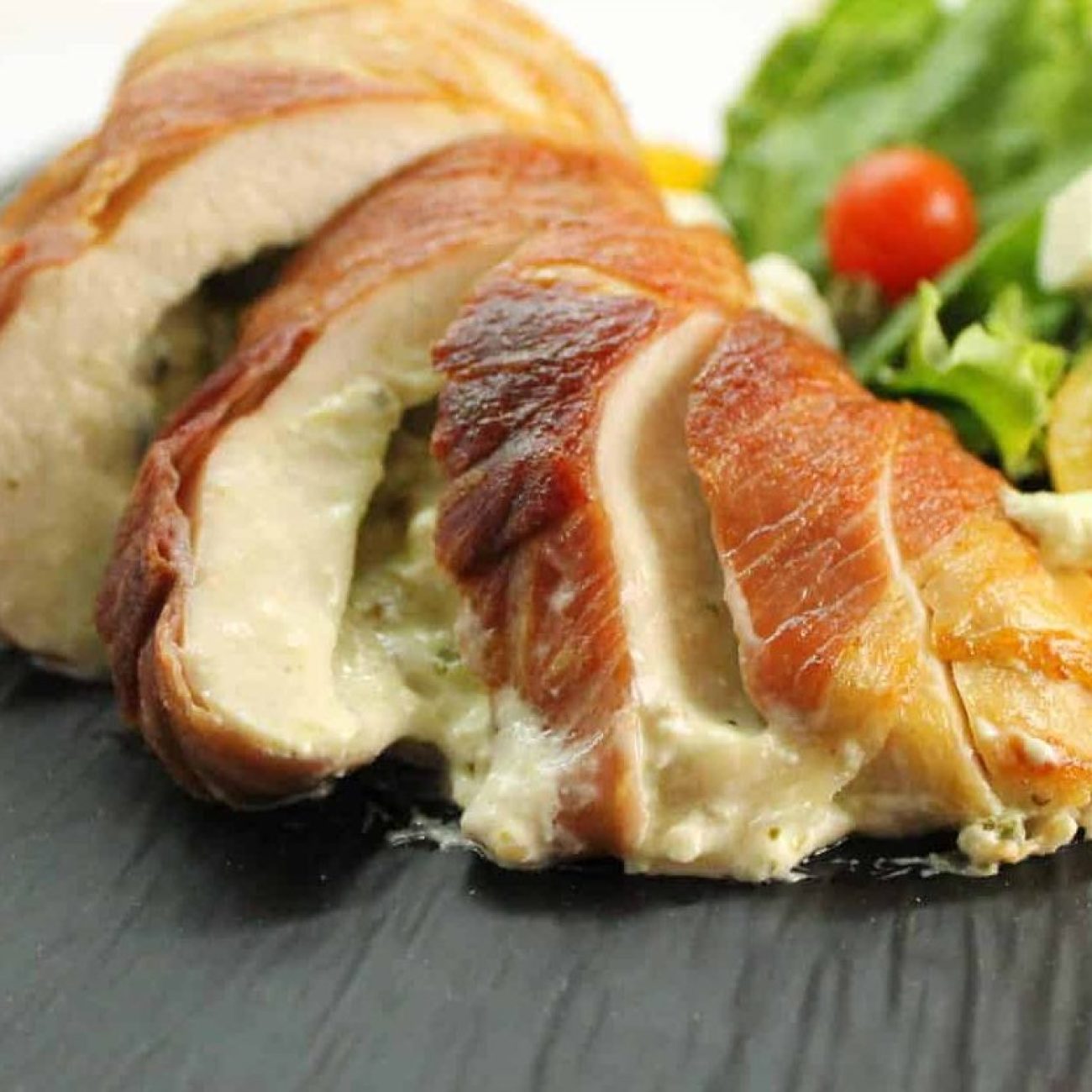 Cheesy Basil Stuffed Chicken Breasts
