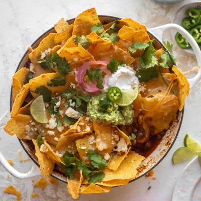 Cheesy Meaty Nachos For A Crowd