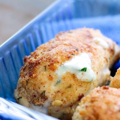 Cheesy Spinach Stuffed Chicken Breast Recipe