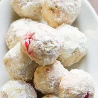 Cherry- Hazelnut Snowballs