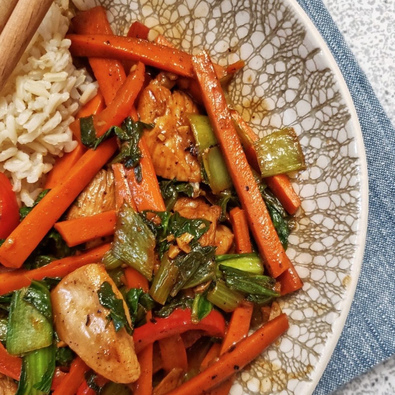 Chicken And Red Pepper Stir Fry