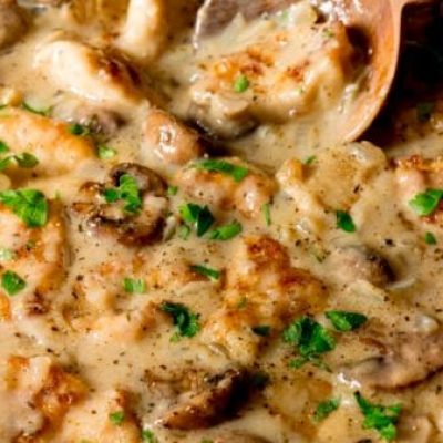 Chicken, Bacon And Mushroom Casserole