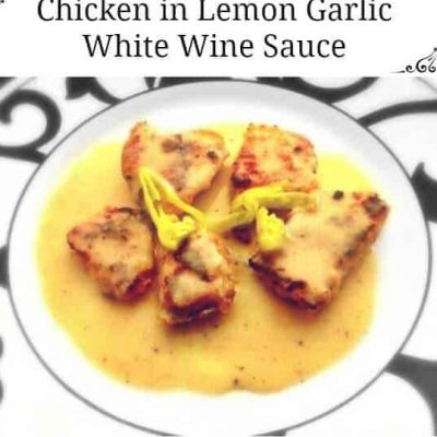 Chicken Breast And White Garlic Sauce