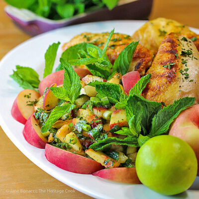 Chicken Breasts In Poblano Sauce Au Gratin