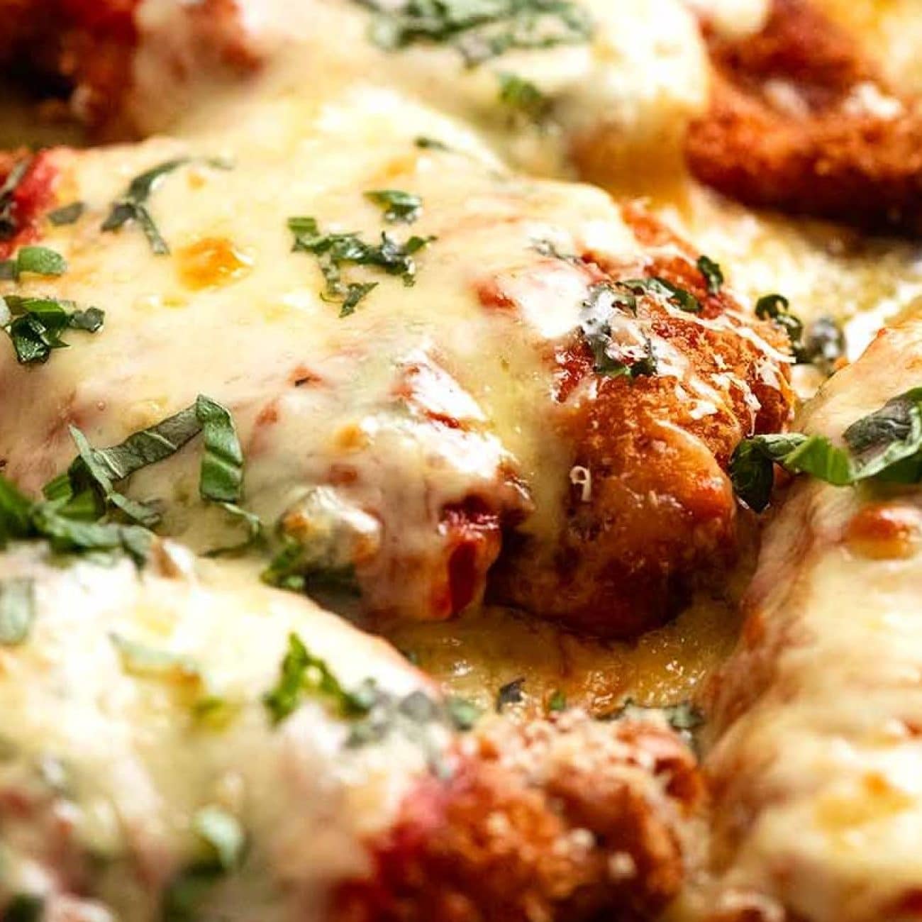 Chicken Cutlet Parmesan With Tomato Sauce