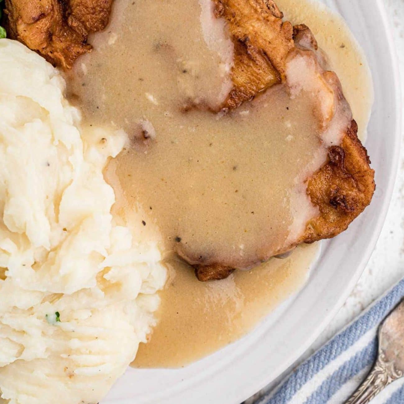 Chicken Fried Pork With Milk Gravy