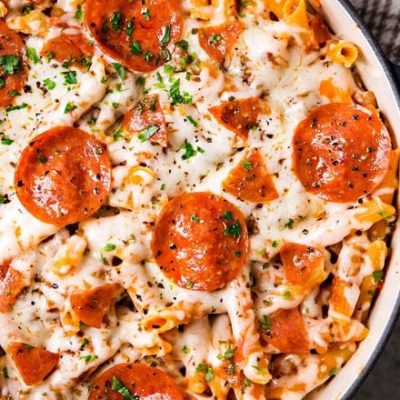 Chicken Pizza Pasta For One