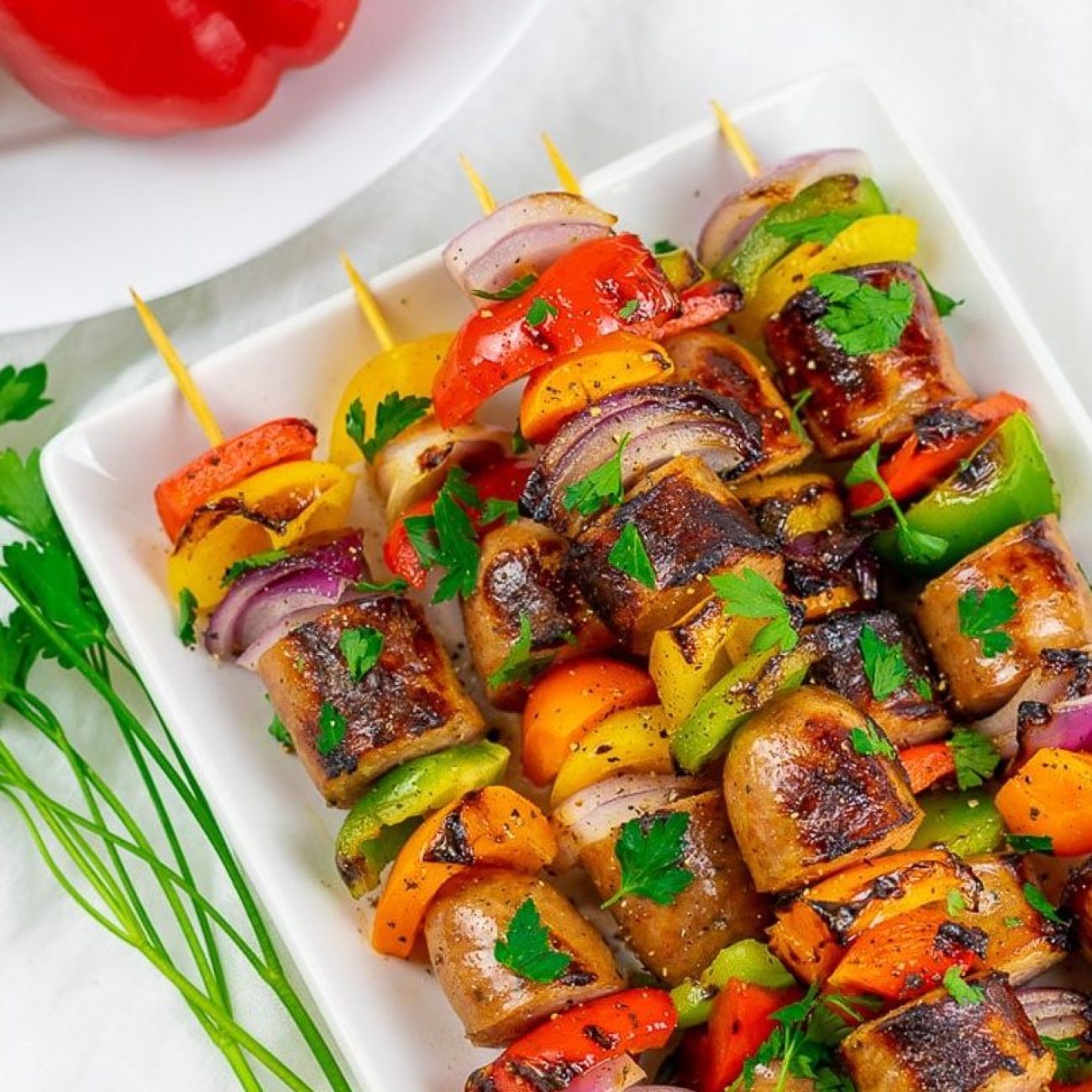 Chicken- Sausage Brochettes