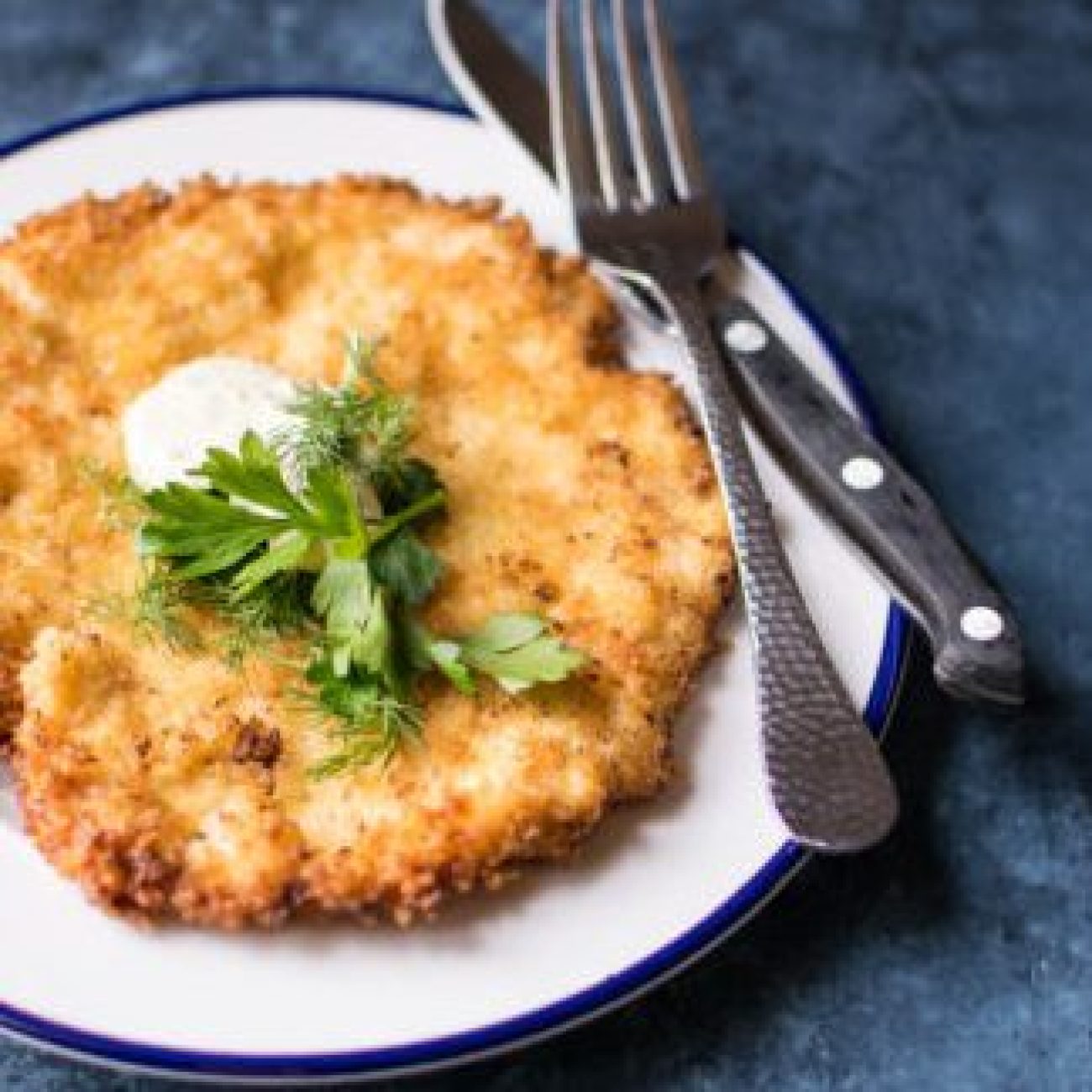 Chicken Schnitzel With Warm Potato