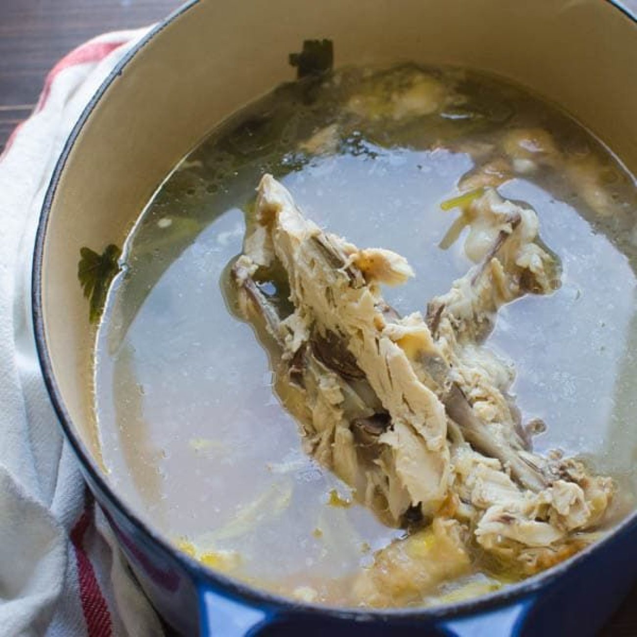 Chicken Stock Using Carcass