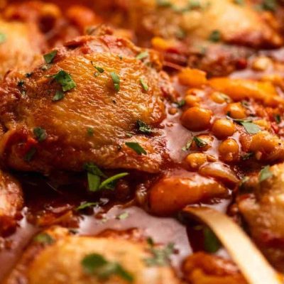Chicken Tagine With Chickpeas &Amp; Capsicums