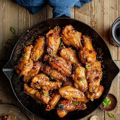 Chicken Wings With Honey, Soy And Sesame
