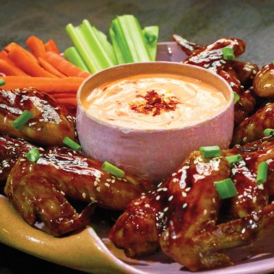 Chicken Wings With Honey-Soy Glaze