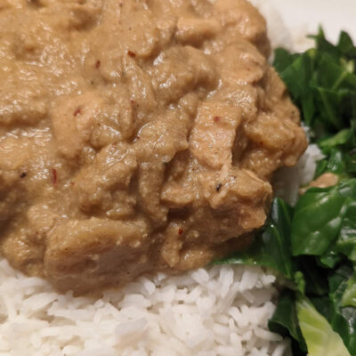Chicken With Banana Curry Sauce