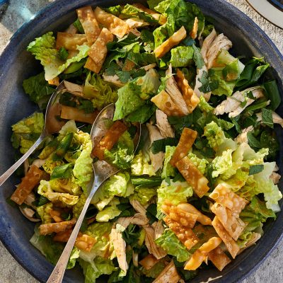 Chinese Chicken Salad In Won Ton Baskets