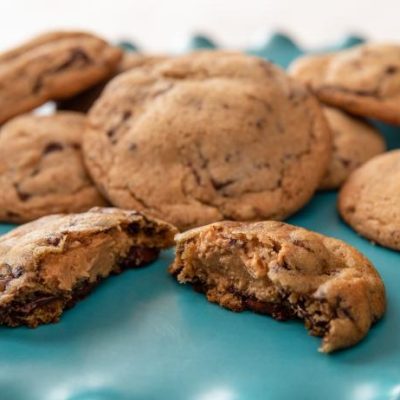 Chocolate And Peanut Butter Chunk Cookies