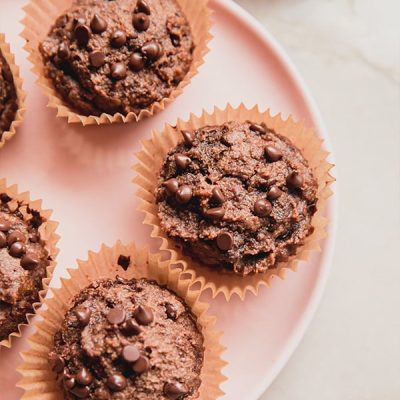 Chocolate Banana Nut Muffins