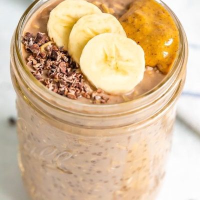 Chocolate & Banana Overnight Oats