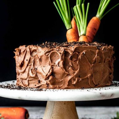 Chocolate Carrot Cake With Chocolate