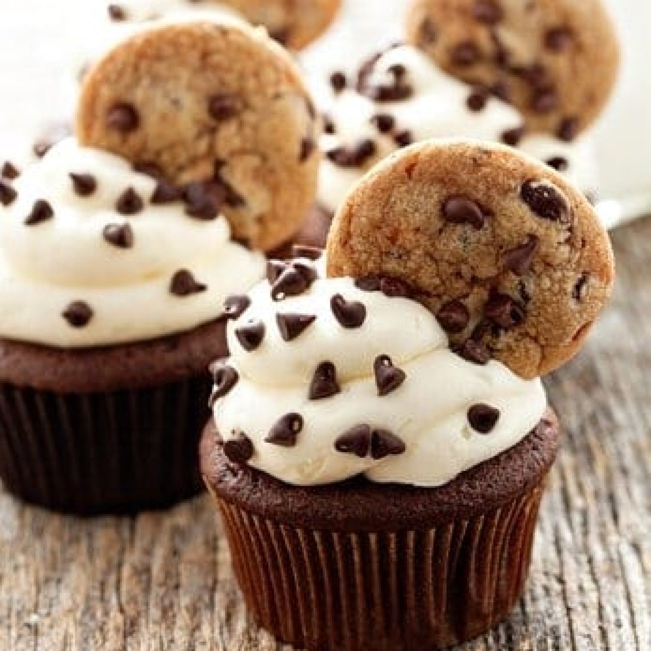 Chocolate Chip Cookie Cupcakes