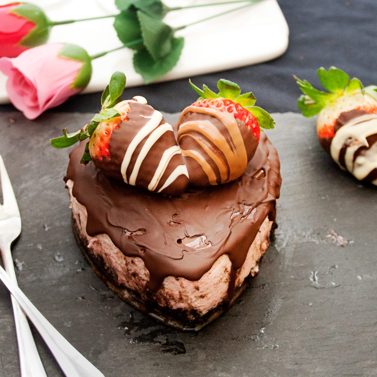 Chocolate Dipped Cheesecake
