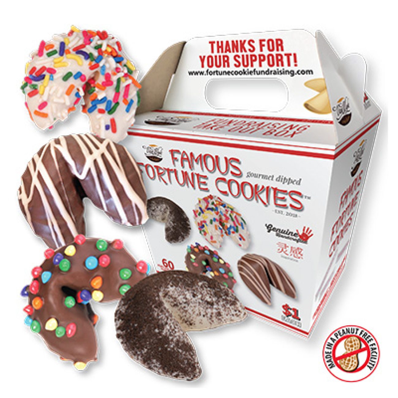 Chocolate- Dipped Fortune Cookies
