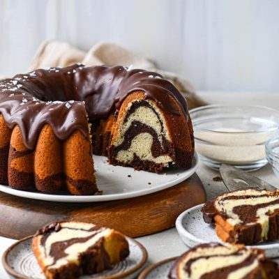 Chocolate Orange Swirl Cake With Yummy