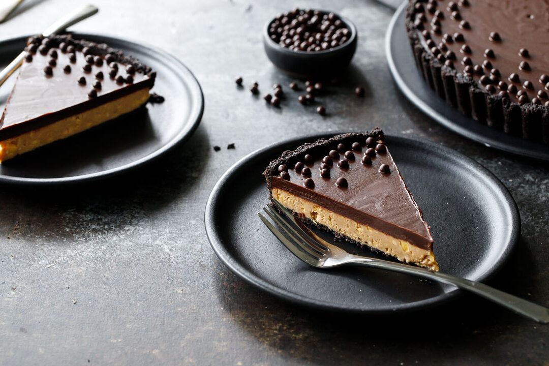 Chocolate Peanut Butter Pecan Tart