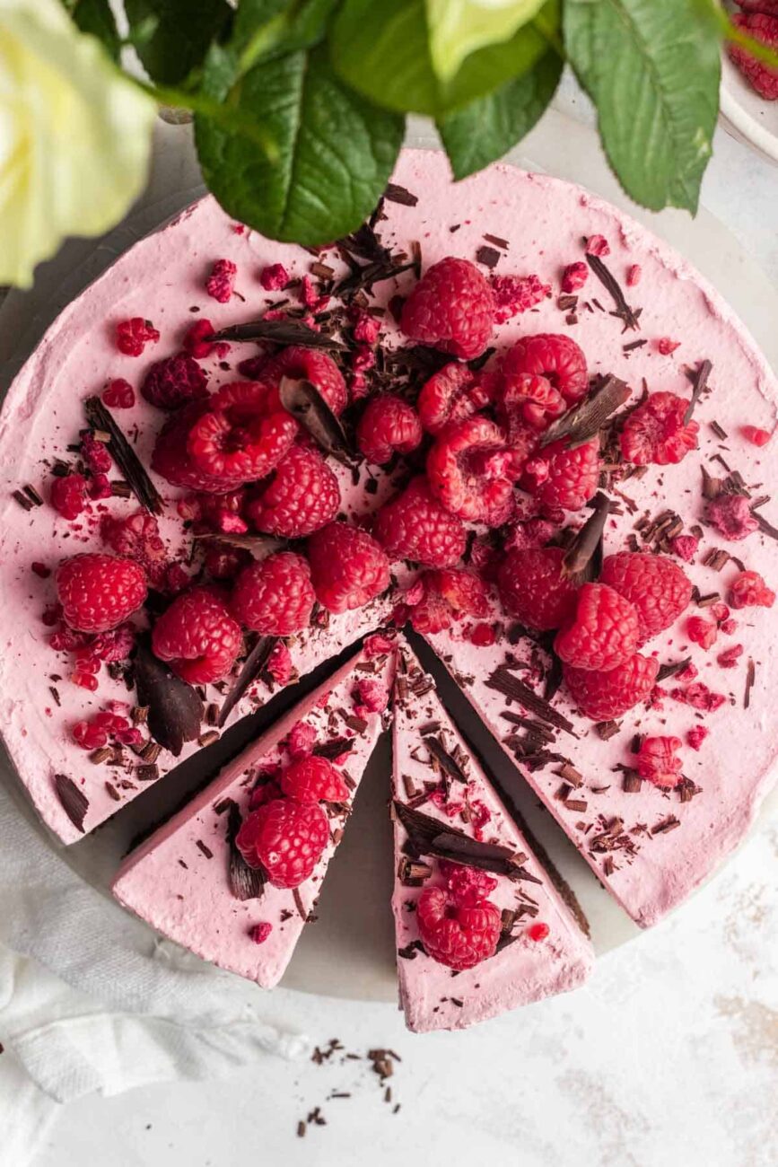 Chocolate Raspberry Mousse Cake