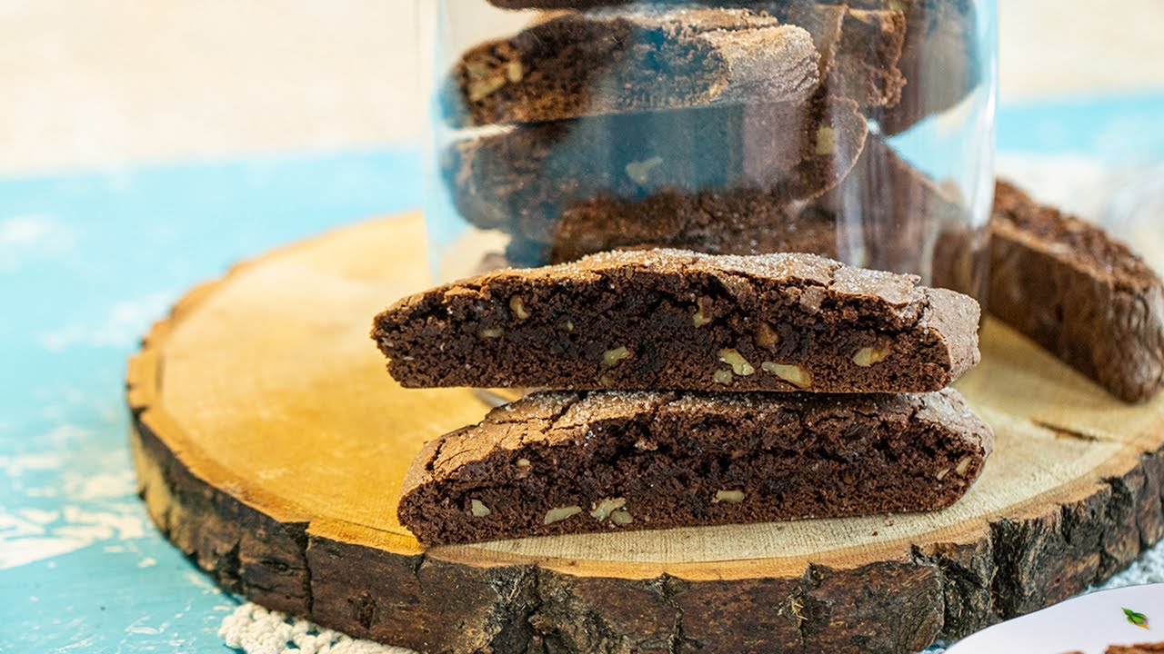 Chocolate Walnut Biscotti