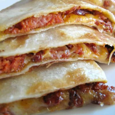 Chorizo-Potato Quesadillas