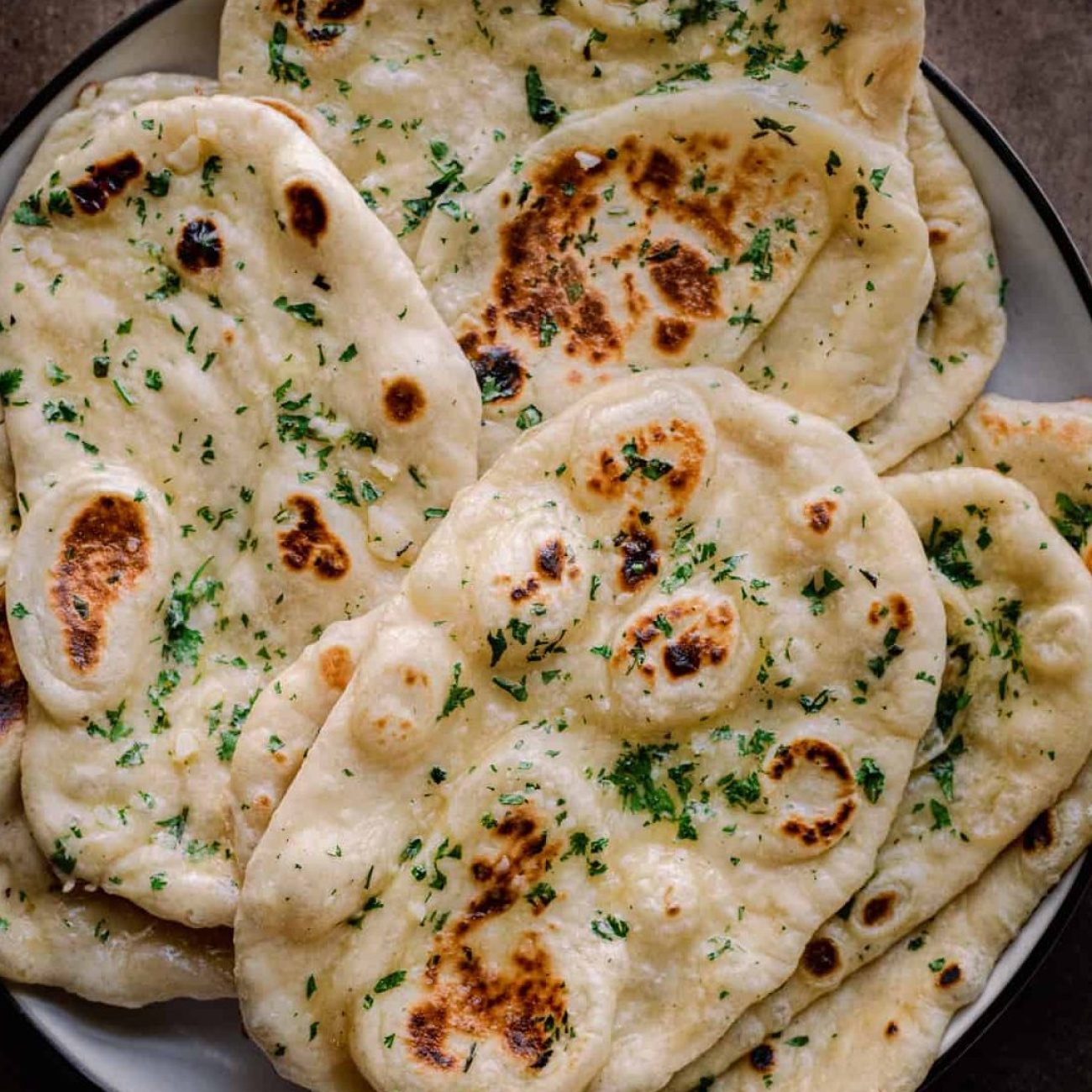 Cilantro And Coriander Seed Naan Bread