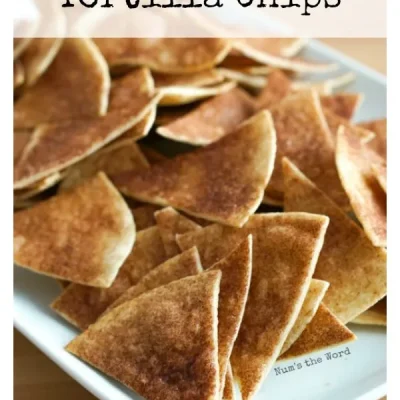 Cinnamon Sugar Tortilla Chips