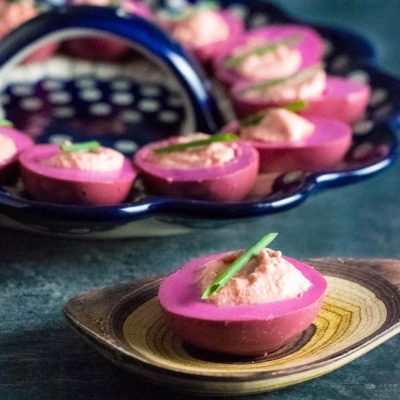 Classic Southern Beet Pickled Deviled Eggs Recipe