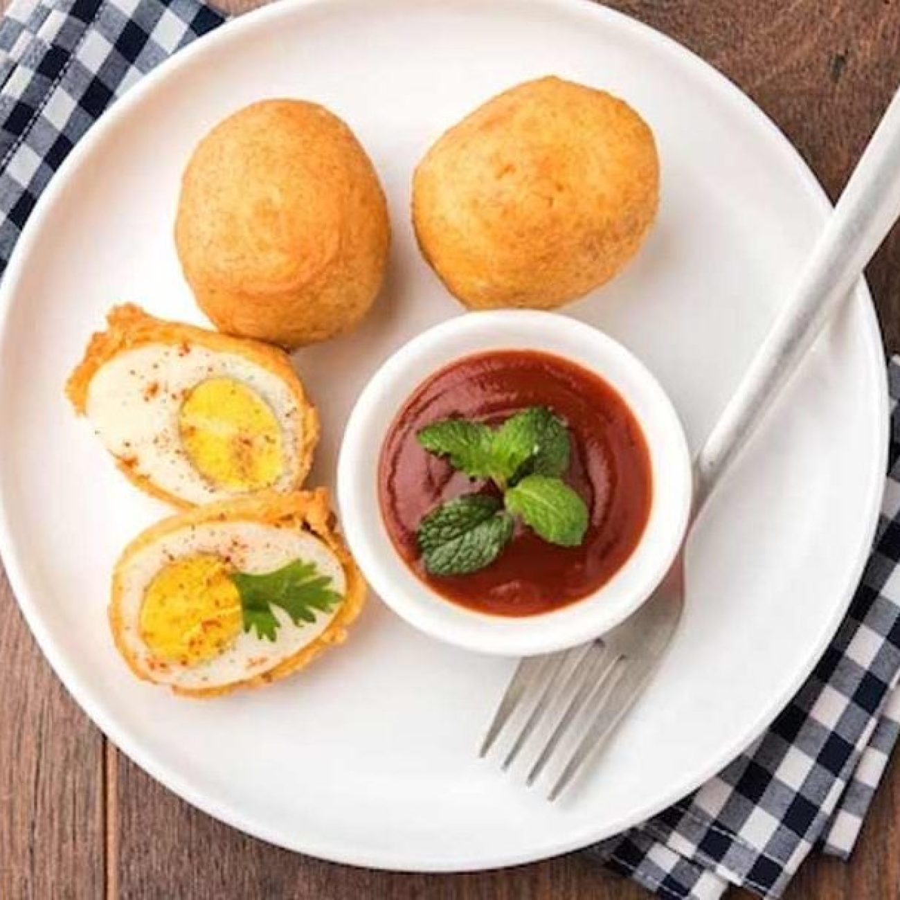 Coconut Egg Pakodas