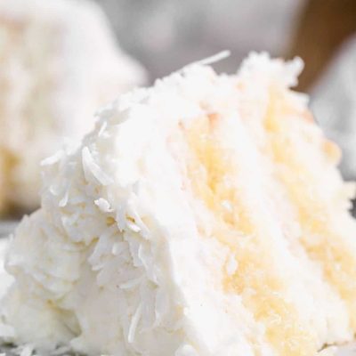 Coconut Layer Cake W/ Cream Cheese Coconut