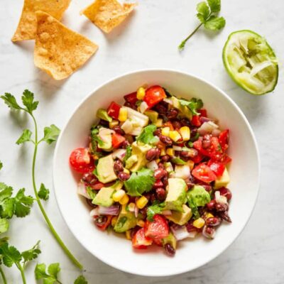 Colorful Black Bean And Crab Salad